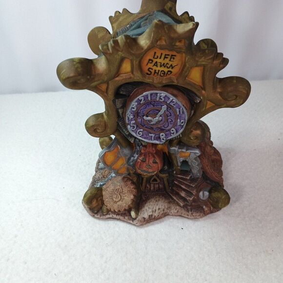 Life Pawn Shop Halloween Village Ceramic Building Spooky Town Decor - Picture 13 of 15